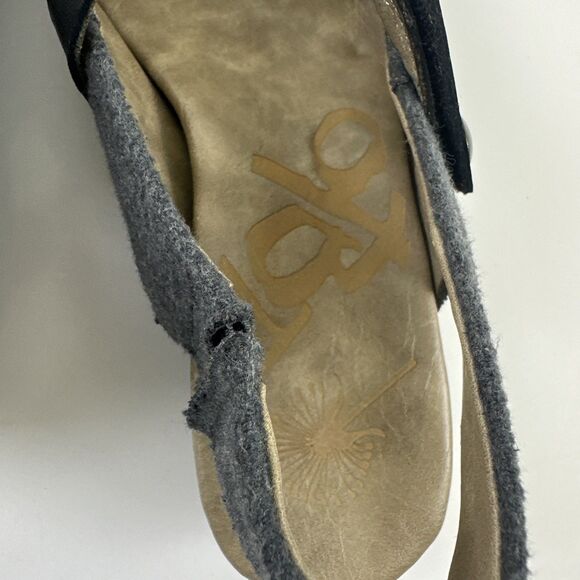 OTBT Springfield Mary Jane Wedge Slingback Gray Close Toe Clog Comfort Women 9.5 - Picture 8 of 14